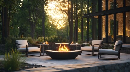 Luxurious outdoor seating ambiance images