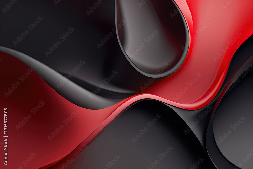 Poster smooth gradient abstract red and black background for wallpaper and design use