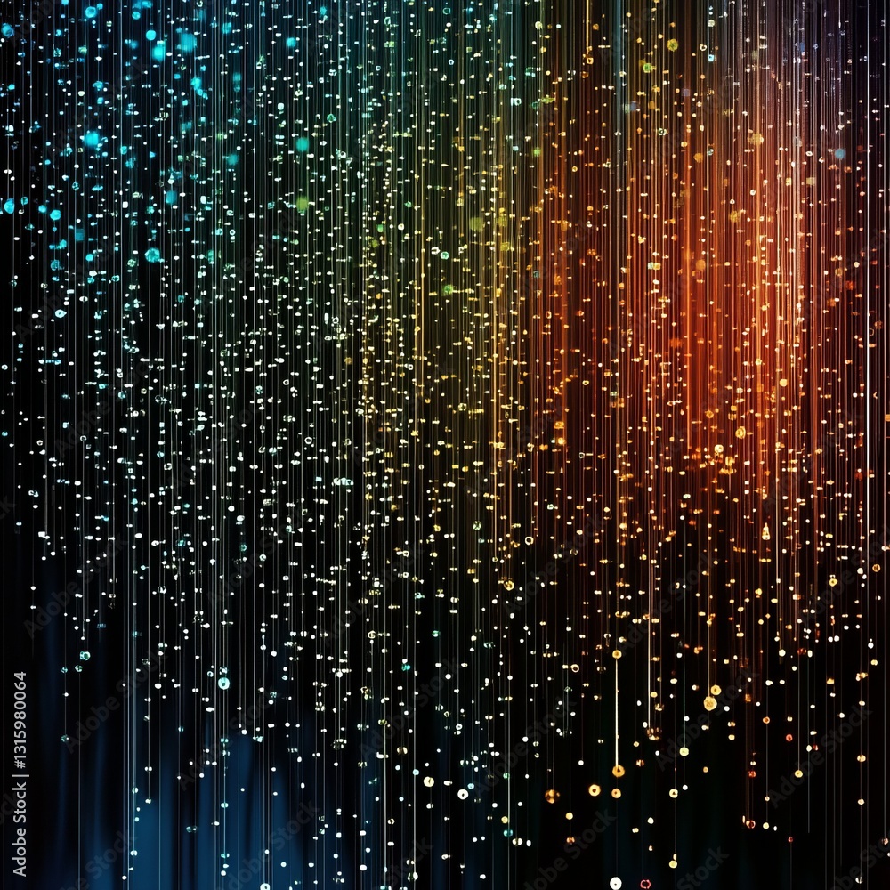 Poster abstract digital data flow background for iot concept visuals