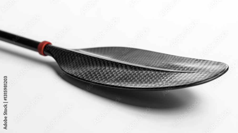 Poster spoon with a bright red handle perfectly positioned against a simple background for culinary enthusi