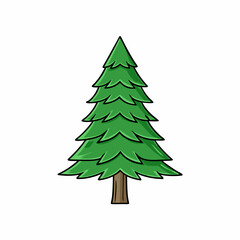 christmas tree vector illustration
