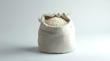 Rice stored inside cloth bag pictures