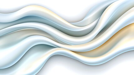 Obraz premium Soft Flowing Waves with Smooth Gradient and Light Reflection Suitable for Backgrounds or Textures