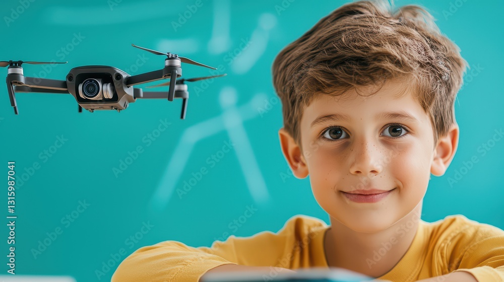 Poster Educational Experience of a Child Learning about AI Controlled Drones in a Classroom Setting