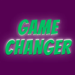 Vector text illustrations for Game Changer.