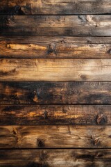 Rustic wooden planks background with warm brown tones and natural wood grain texture ideal for vintage designs