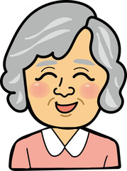 笑顔のおばあさん