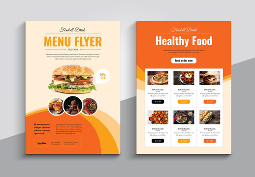 Food Menu Flyers Template
