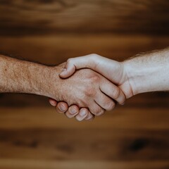 Authentic Diversity and Collaboration Dynamic Professional Handshake Visualizing Inclusive Workplace Connections, Empowerment, and Cross-Cultural Business Synergy