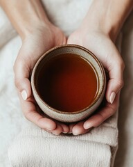 Mindful Moments Rustic Ceramic Tea Ritual - Wellness Lifestyle for Mindfulness, Self-Care, and Holistic Urban Recovery