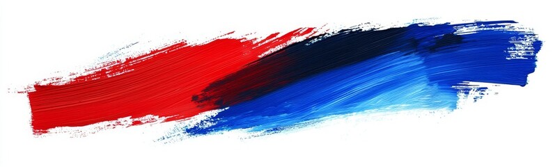 Striking red and blue color scheme celebrating national pride.