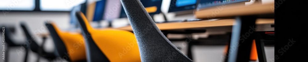 Aufkleber hybrid learning revolution ergonomic edtech workspace showcasing dynamic digital literacy and collab