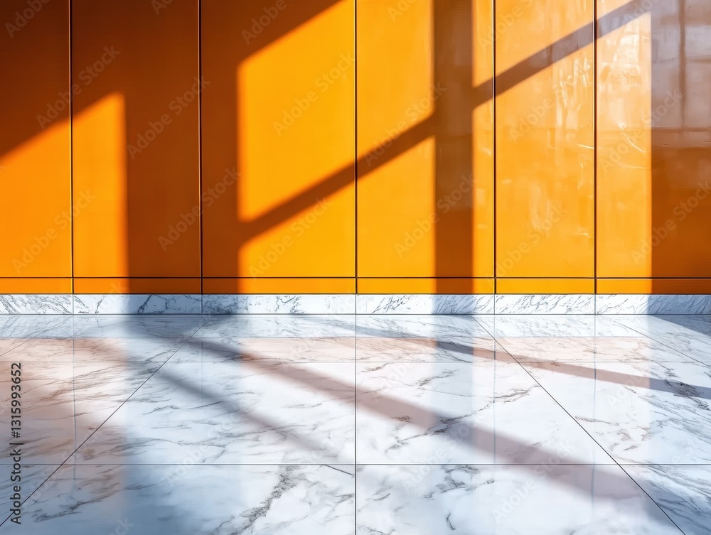 Poster golden hour minimalism architectural shadows and geometric contrast in modern workspace design - inn