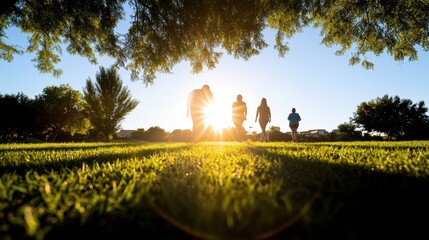 Golden Hour Wellness Active Seniors Embracing Holistic Fitness in Verdant Urban Park - Empowering Age-Positive Community Health and Lifestyle Transformation