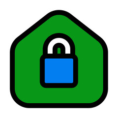 locked home fill color style