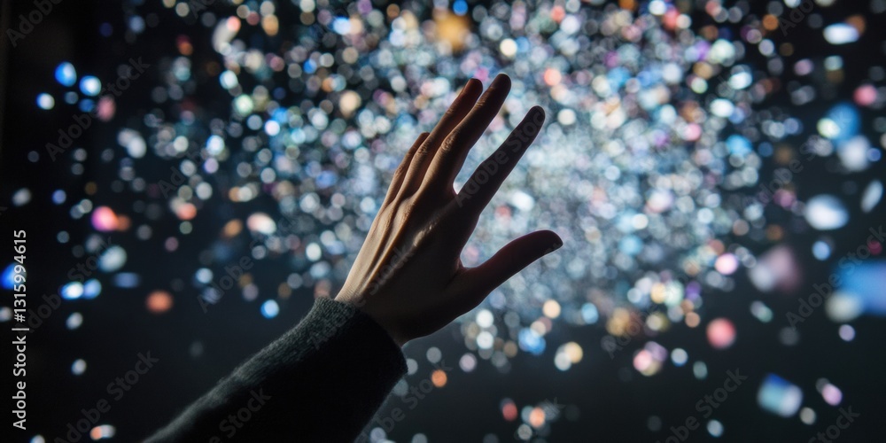 Poster Immersive Digital Learning Revolution Holographic Interactive Gesture Interface Transforming Educational Experience with Quantum Knowledge Transfer and AI-Powered Visualization