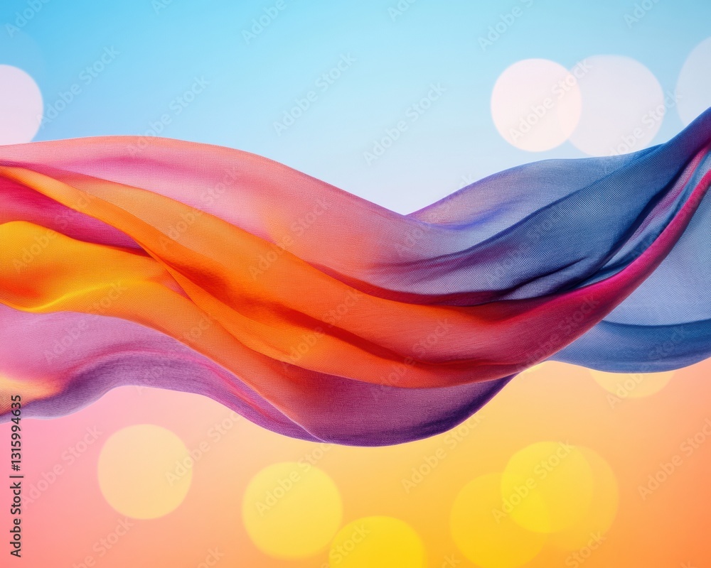 Poster Fluid Chromatic Wave Vibrant Abstract Digital Art Exploring Color Dynamics, Motion Design and Contemporary Visual Innovation for Creative Industries