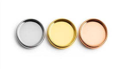 These stylish buttons have their aesthetic enhanced by unique holographic finishes