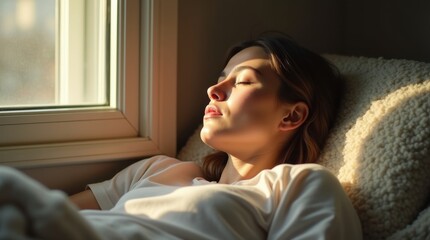 Embracing national napping day a relaxation break for restful napping by the window