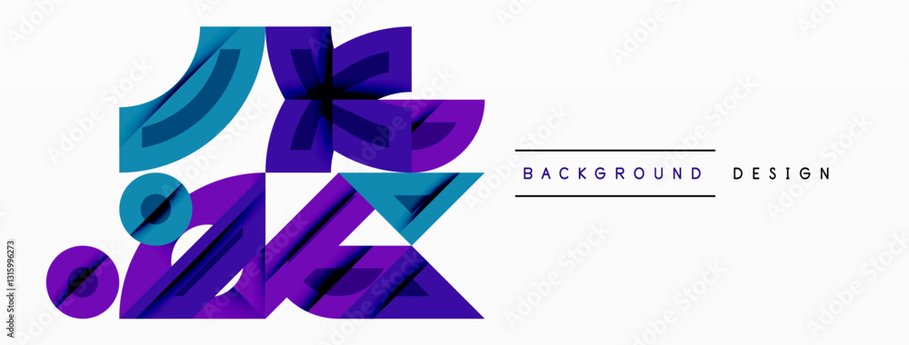 Poster abstract geometric background shapes forming a modern, symmetrical pattern. bold contrast, smooth gr
