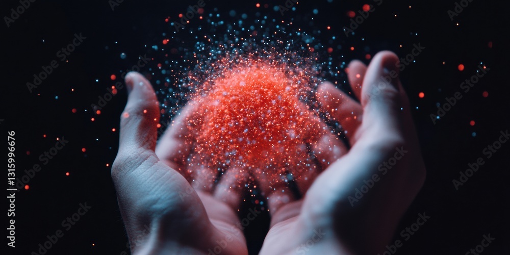 Poster Quantum Innovation Unveiled Next-Gen Digital Transformation with Immersive Data Visualization - Futuristic AI Analytics and Interactive Touchless Technology Experience