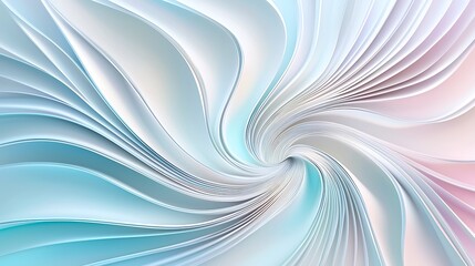 Fototapeta premium Abstract Swirling Paper Texture with Soft Pastel Colors and Fluid Movement for Creative Backgrounds and Designs
