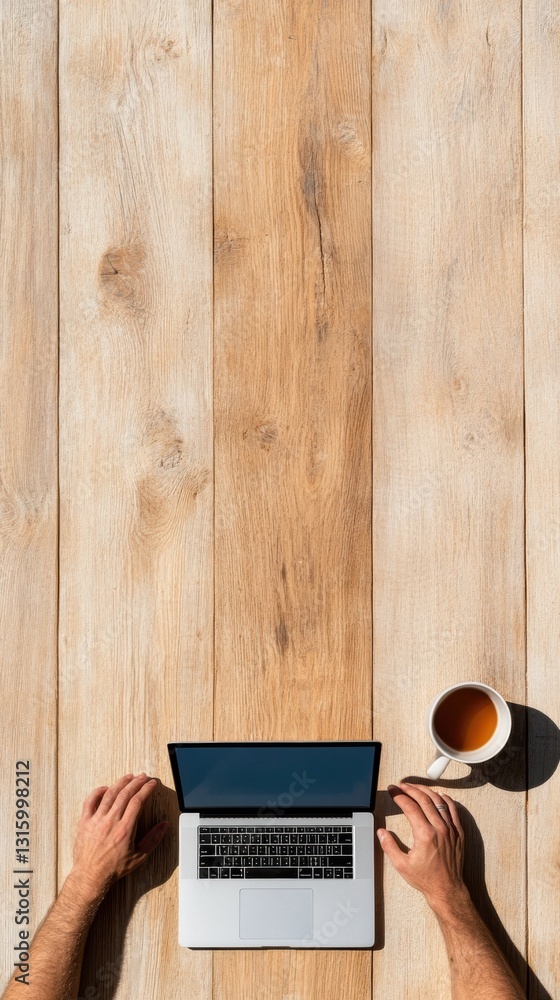 Aufkleber minimalist remote work sanctuary ergonomic productivity and wellness design for digital professional