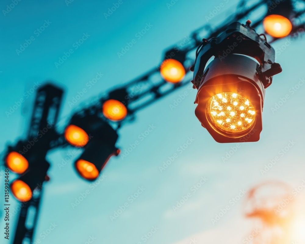 Poster Immersive LED Stage Lighting Technology Dynamic Event Production Visuals Capturing Electrifying Performance Atmosphere for Modern Entertainment Marketing