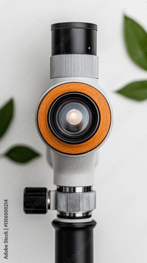 Fototapete Cutting-Edge Scientific Precision Minimalist Microscope Design Revolutionizing Research with Ergonomic Tech Innovation and AI-Driven Analytical Insights