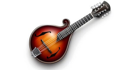 Fototapeta premium A Stunning Mandolin: A Detailed Look at a Classic Musical Instrument