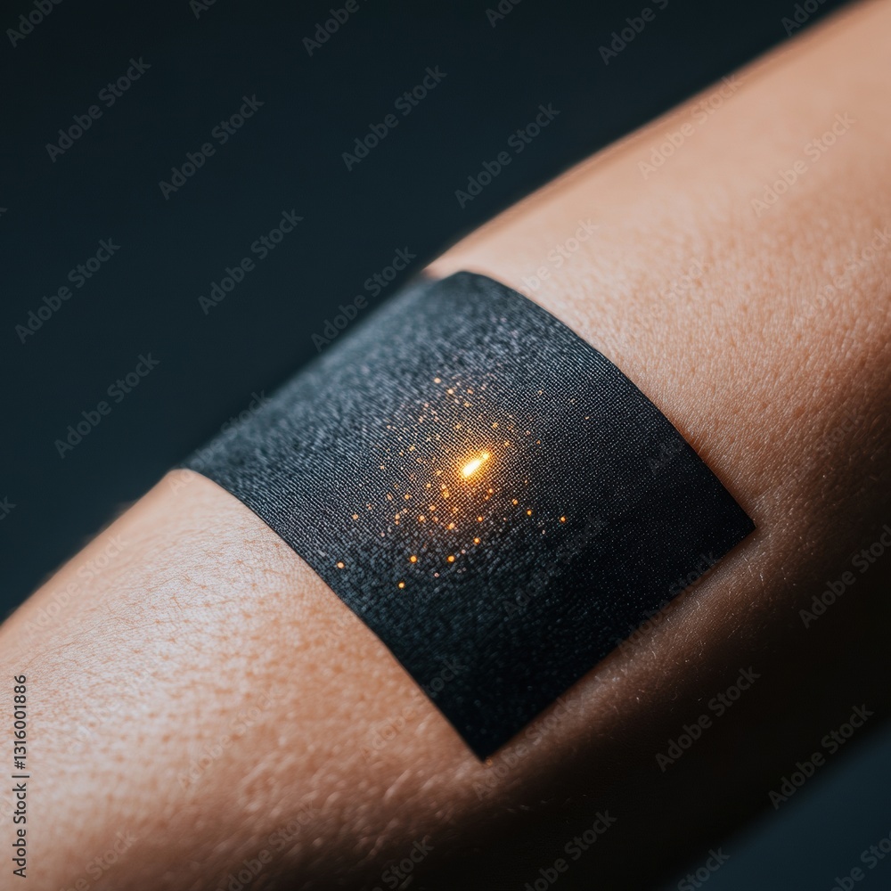Aufkleber illuminated wearable tech next-gen health monitoring patch revolutionizing personal wellness with sl