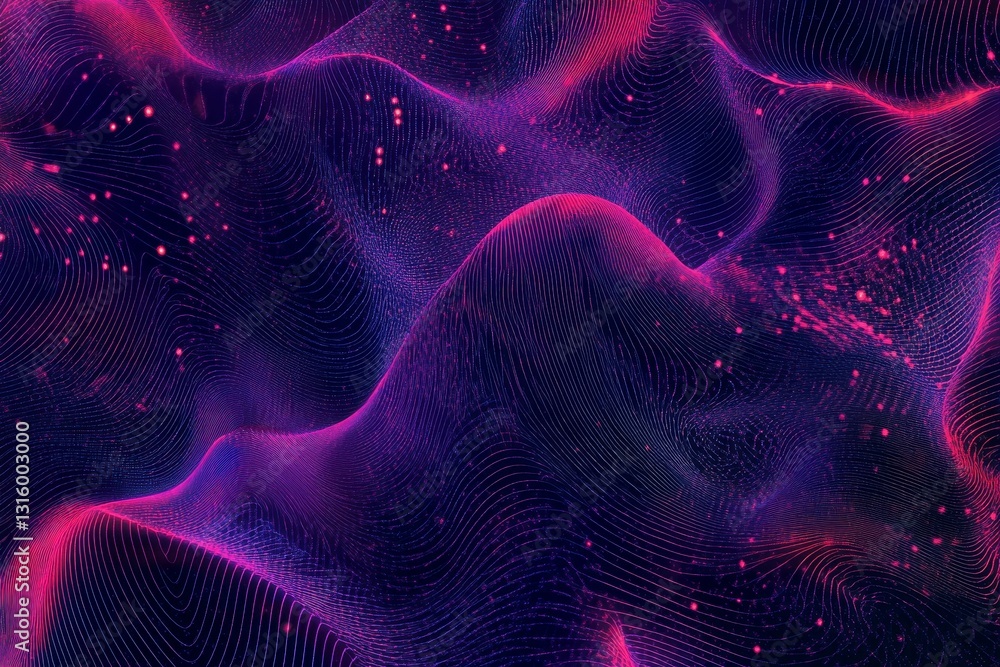 Aufkleber a vibrant and colorful background with a lot of dots and stars. the background is a mix of purple an