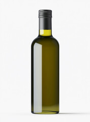 Olive Oil Bottle on White Background with Clipping Path