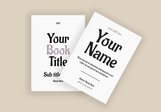 Modern Book Cover Mockup for Authors and Designers