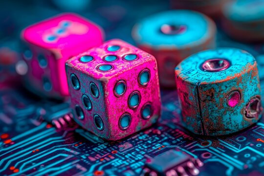 The platform presents a vivid and imaginative iGaming experience through its purple, pink, and gold color scheme