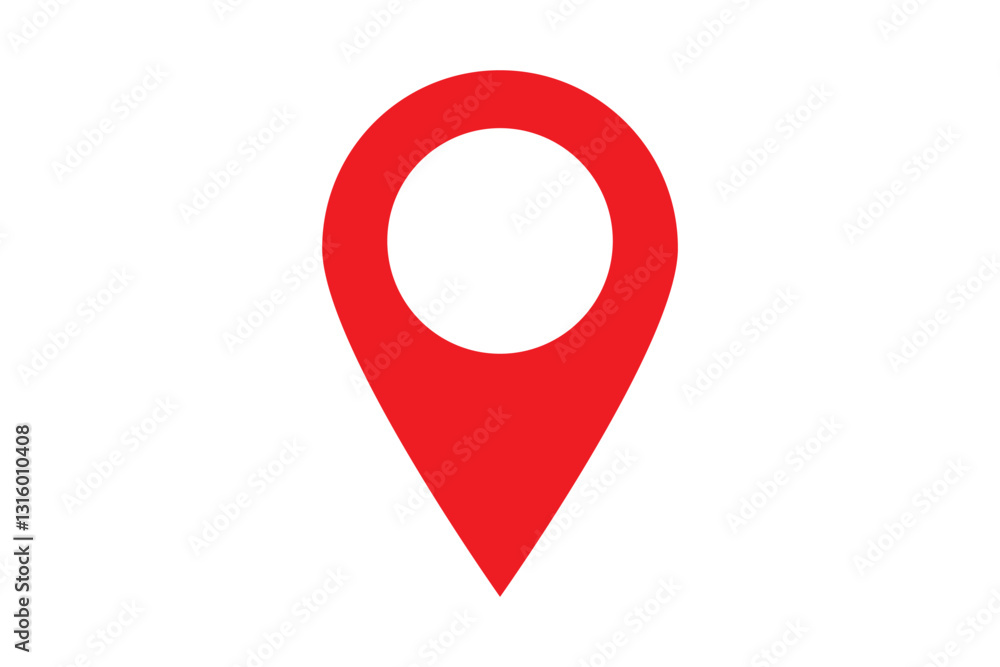 Poster location icon set, map pin place marker. location pointer icon symbol in flat style. location pin ic