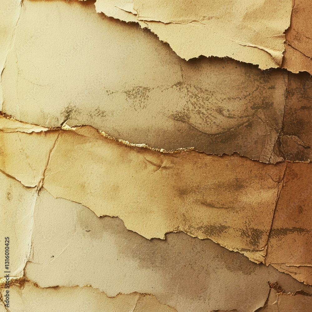 Aufkleber abstract textured background with beige and brown tones and patterns