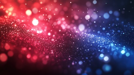 Red and blue glitter swirl background