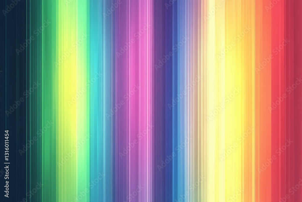 Poster a mesmerizing background featuring vibrant vertical stripes in an array of colors, creating a soft g
