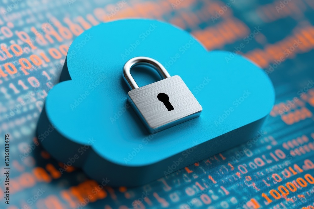Poster Quantum-Inspired Cloud Security Next-Gen Digital Protection Visualizing Advanced Cybersecurity Strategies for Enterprise Innovation and Data Resilience