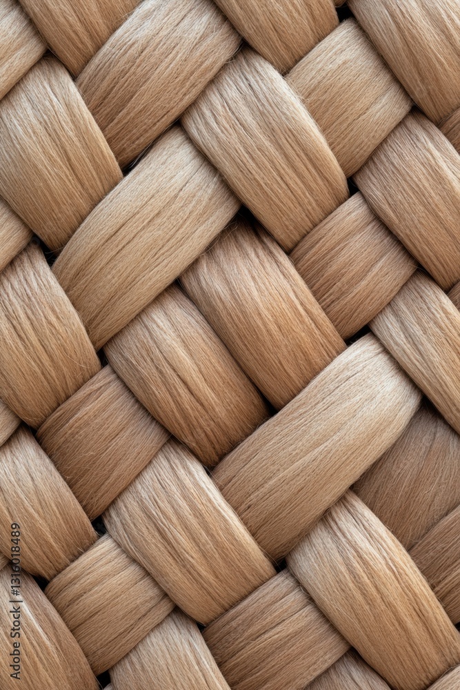 Aufkleber Sustainable Texture Innovation Advanced Textile Weaving Patterns in Neutral Tones - Circular Design and Material Science for Next-Gen Manufacturing Aesthetics
