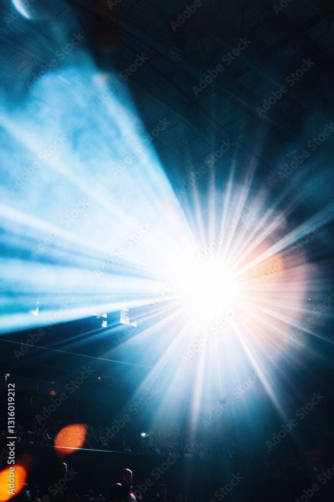 Aufkleber Dynamic Light Burst Immersive Visual Storytelling in High-Intensity Performance Spaces - Cinematic Spectacle and Emerging Sensory Experience Design