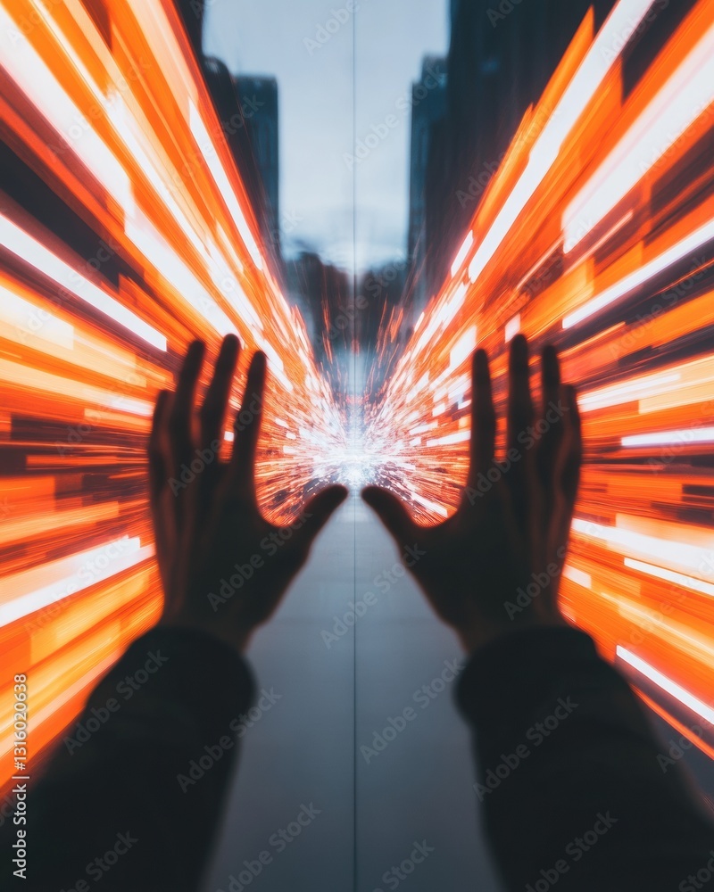 Poster immersive digital transformation next-gen ux interaction with radiant holographic energetics - futur