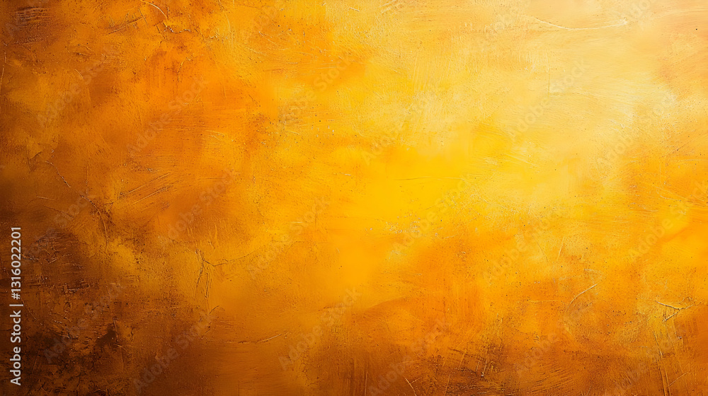 Poster golden yellow orange textured background with a subtle metallic sheen and gradient effect
