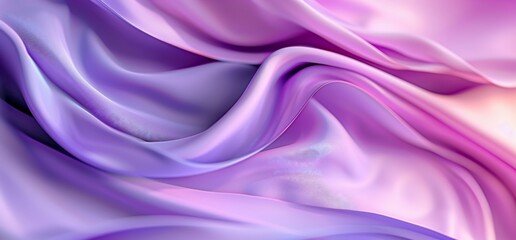 Obraz premium Soft, Flowing, Pastel Purple Silk