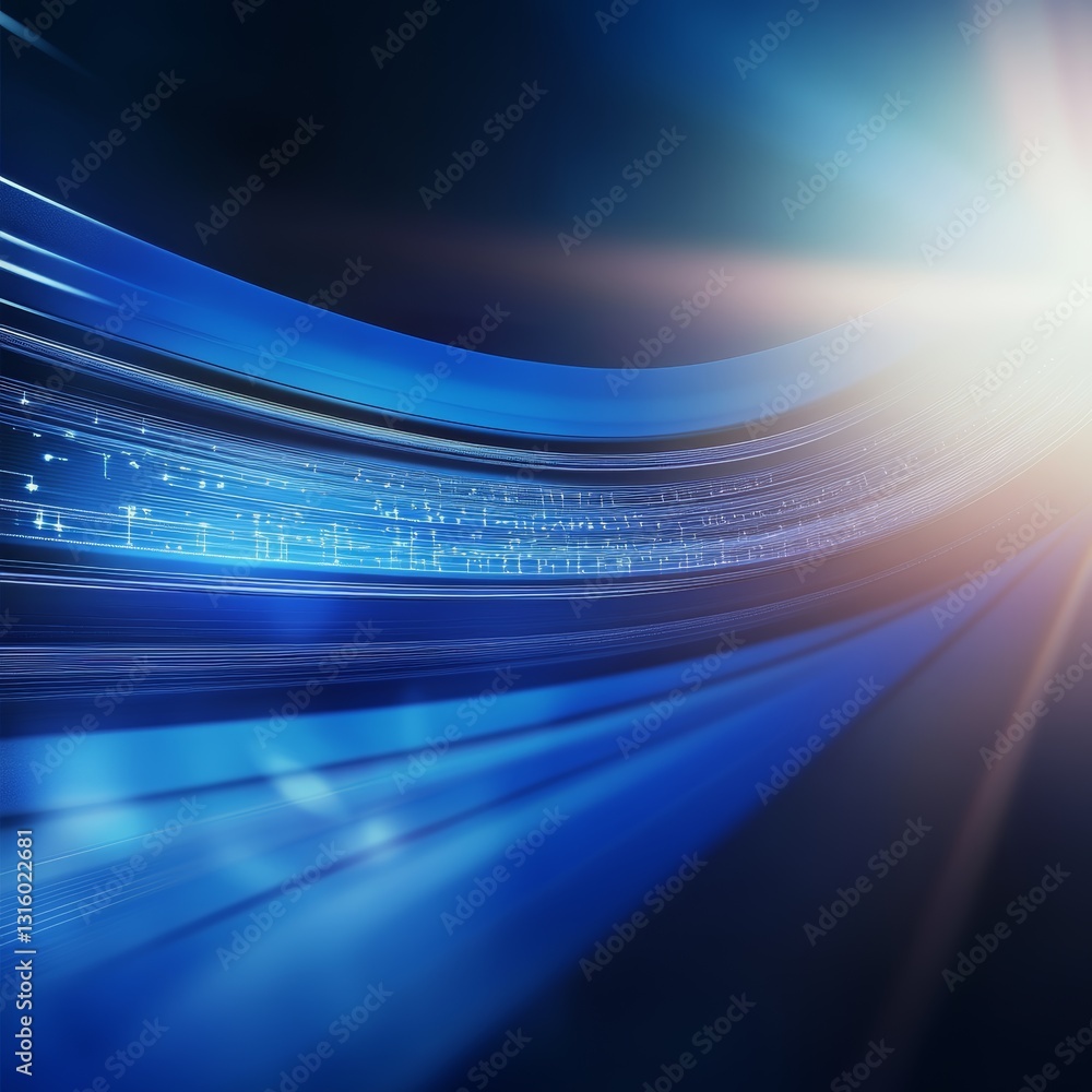 Aufkleber this dynamic blue abstract background features smooth lighting effects, ideal for creative projects.