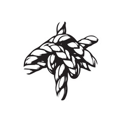 Rope logo using a vector illustration design template