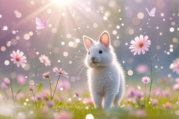 Vibrant Spring Breeze Pastel Blur Background with Sparkling Soft Design and Radiant Summer Aesthetic