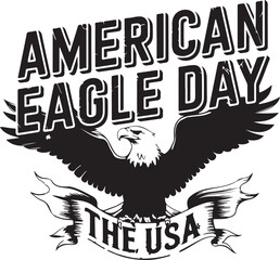 A majestic Amerikan Eagle T-Shirt Design featuring the eagle as a guardian spirit of a mystical forest,