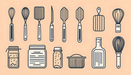 Stylish Kitchen Utensils and Containers for Culinary Enthusiasts